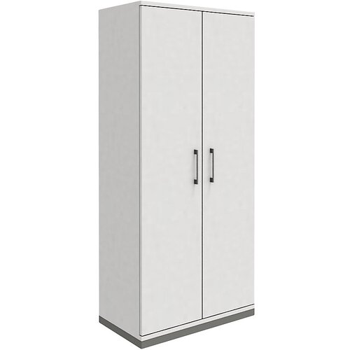 eurokraft pro P12 - Omara s krilnimi vrati, VxŠxG 1869 x 800 x 442 mm, bela Cene