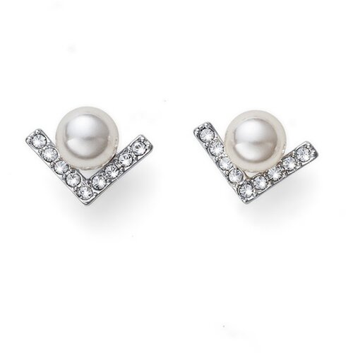 Oliver Weber Ženske Point Pearl Mindju&amp;scaron;e Sa Belim Swarovski Perlama Slike