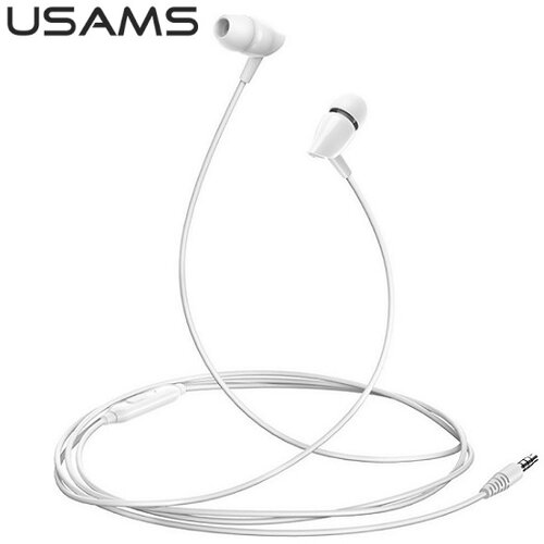 Usams 3,5MM stereo in-ear slu&amp;scaron;alke za telefone bele EP-37, (21968828) Slike