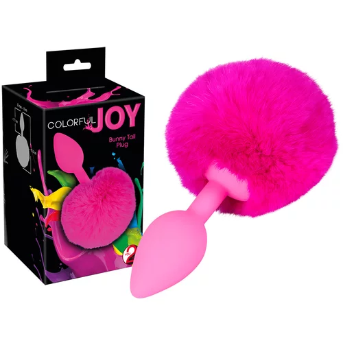 You2Toys colorful joy bunny tail pink