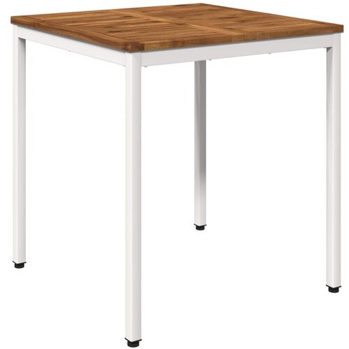 vidaXL Stol za večeru u vrtu Prirodna i bijela 70 x 68 5 x 75 cm - Prirodna i bijela 70 x 68 5 x 75 cm Cijene