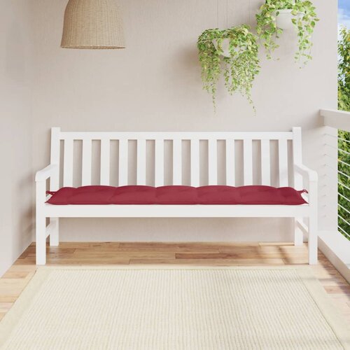vidaXL Blazina za vrtno klop vinsko rdeča 180x50x7 cm oxford tkanina Cene