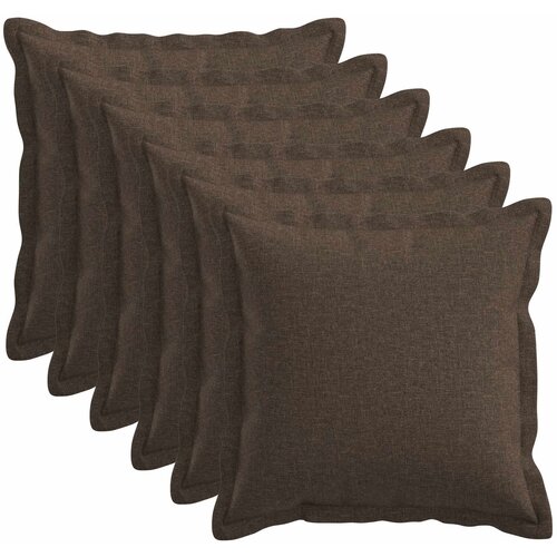  Presvlaka za jastuk 6 pcs HOUTEN Sivosmeđa 50 x 50 cm Cijene