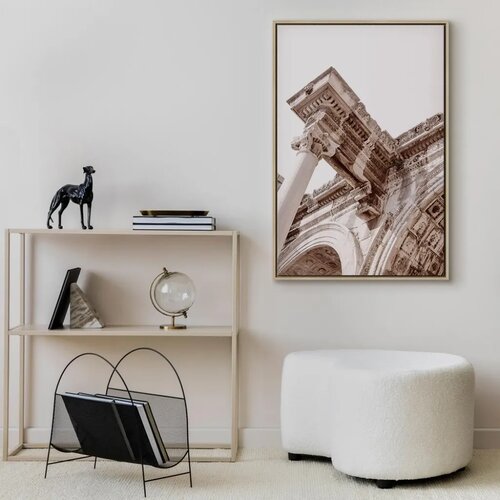  Slika - Temple of Hadrian (1 Part) Vertical 40x60 U prirodnom drvenom okviru Slike