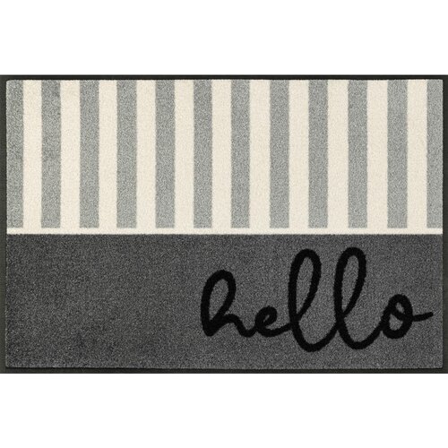 wash+dry PREDPRAŽNIK Hello Stripes 50/75 cm potiskano siva Cene