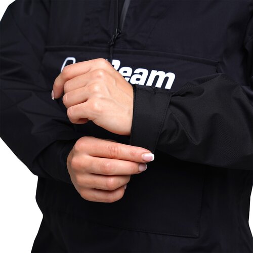 GymBeam Ženska jakna za ki&amp;scaron;u Smock Black Slike