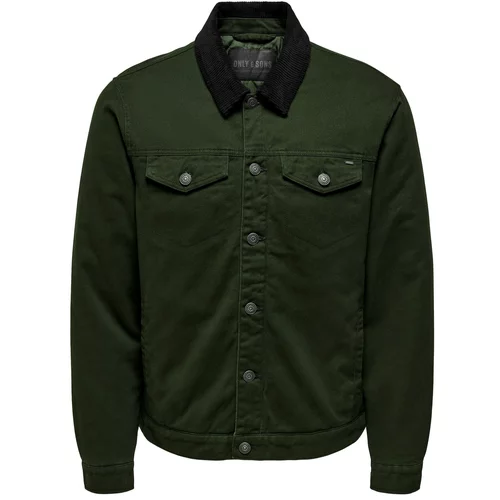Only & Sons Prehodna jakna 'LOUIS' temno zelena