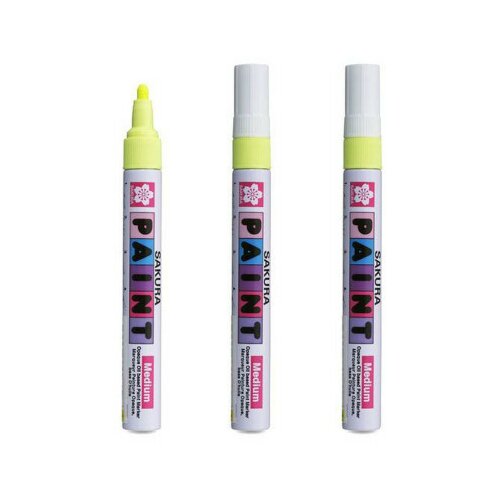 Paint marker, uljani marker, medium, fluo ylw, 2.0mm ( 672504 ) Slike