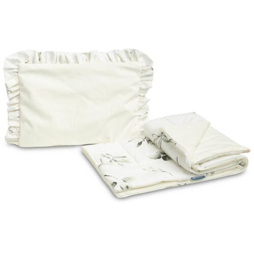 Sensillo Bar&scaron;unasta kolica set s volanom olive creamy Cijene