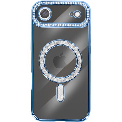 AVIZAR Ovitek za iPhone Air, združljiv z MagSafe, z okrasnim obodom iz strasa, Svetlo modra, (5000189934) Cene