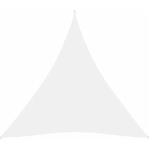 vidaXL Senčno jadro oksford blago trikotno 3,6x3,6x3,6 m belo