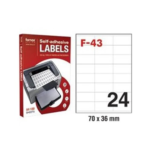 Fornax NALJEPNICA 70 x 36 F-43 ,100/1 Cijene