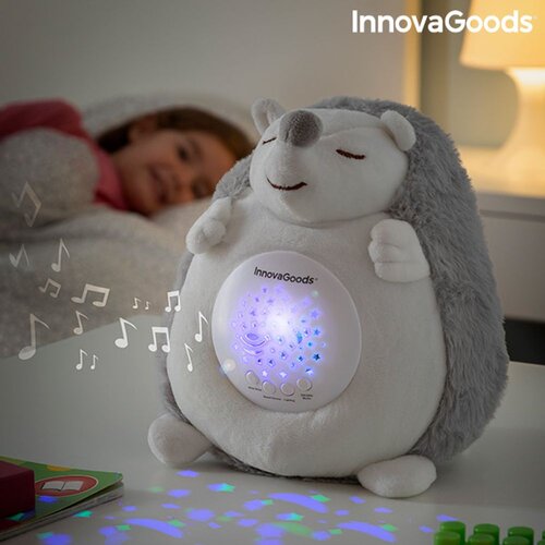 InnovaGoods Plišani jež s bijelim šumom i projektorom noćnom svjetiljkom Spikey Cijene