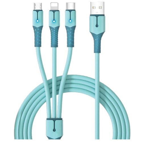 X Wave USB 3u1 kabel tip A-microB/C/Lightning 65W 1.5m 32809N Cene