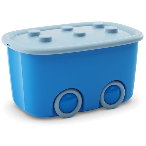 Kis Svijetlo plava plastična dječja kutija za pohranu 58x39x32 cm Funny Box &amp;ndash; Slike