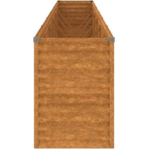 VidaXL Povi&amp;scaron;ena vrtna gredica 578 x 50 x 69 cm od čelika COR-TEN Slike