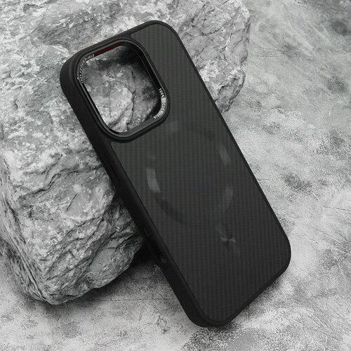 Futrola CARBON MagSafe za iPhone 16 Pro/ crna (big camera) Slike