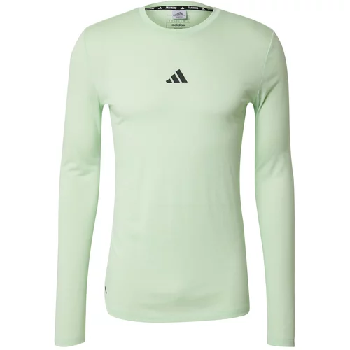Adidas Tehnička sportska majica 'Workout' pastelno zelena / crna