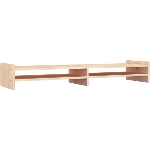VidaXL Stojalo za zaslon 100x27x15 cm trdna borovina, (20769690) Slike