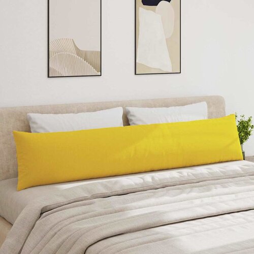  Jastučići za sofu 2 pcs Svijetlo žuta 200 x 40 cm tkanina Slike
