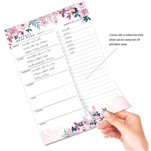 INF Magnetna beležka - PZ021 Dietary Plan Floral Design, (21293921) Slike