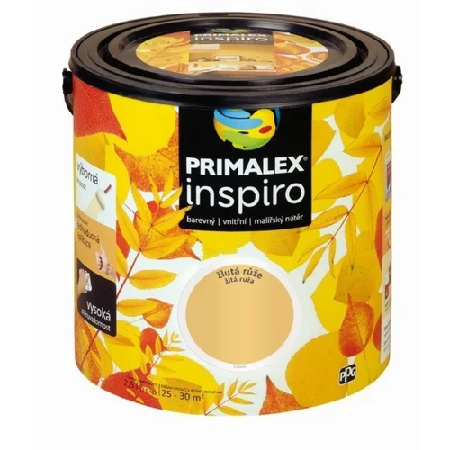  Notranja stenska barva Primalex Inspiro (barva: rumena vrtnica; 2,5 l)