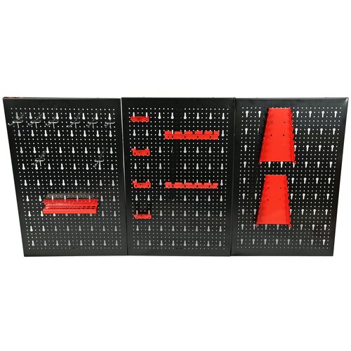  Metalni zidni organizator alata 120x60cm Slike
