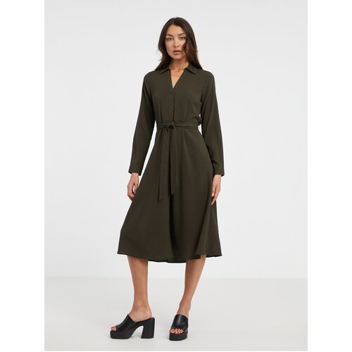 Only Khaki Ladies Shirt Midishas Martina - Ladies Cene