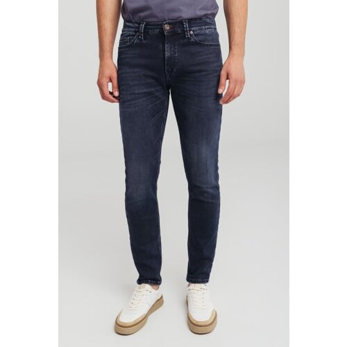 Legendww muske skinny farmerice tamno plave boje sa niskim strukom -model 113 Cene