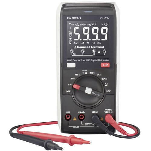 Voltcraft VC292 ručni multimetar digitalni CAT III 600 V Zaslon (brojevi): 6000 Cijene