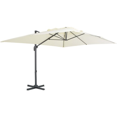 vidaXL Previsni senčnik z aluminijastim drogom 400x300 cm peščen Cene
