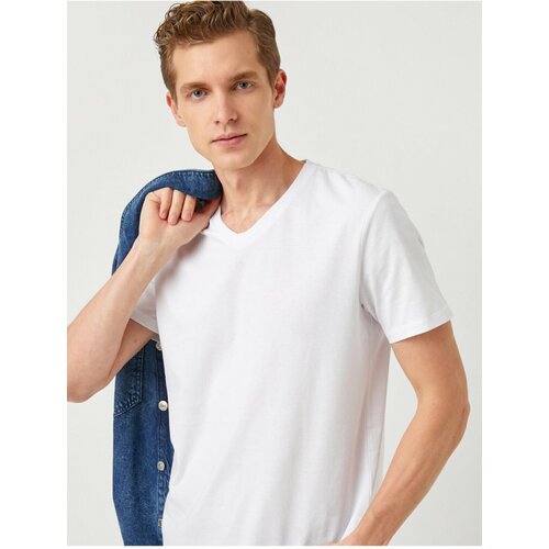 Koton T-Shirt - White - Fitted Slike