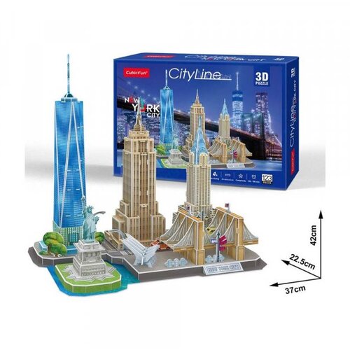 Cubicfun puzzle city line new york city Slike