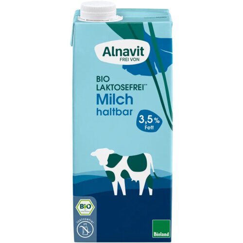 Alnavit Bio mleko brez laktoze, dolgotrajno, 3,5 % maščobe - 1 l Cene