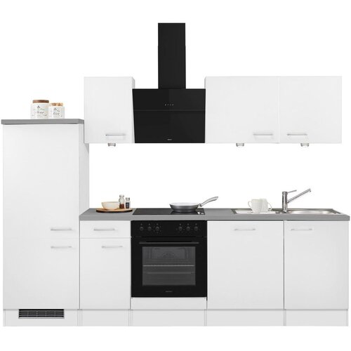 Flex-Well Kuhinjski Blok Neo Brez Aparatov, Bela, Siva Slike