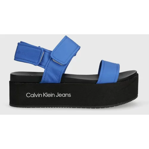 Calvin Klein Jeans Sandali FLATFORM SANDAL SOFTNY ženski, YW0YW00965
