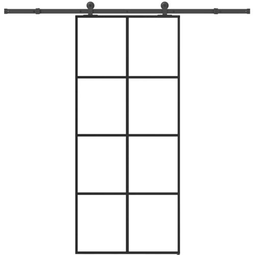 vidaXL Klizna vrata s priborom 90 x 205 cm od ESG stakla i aluminija Cijene