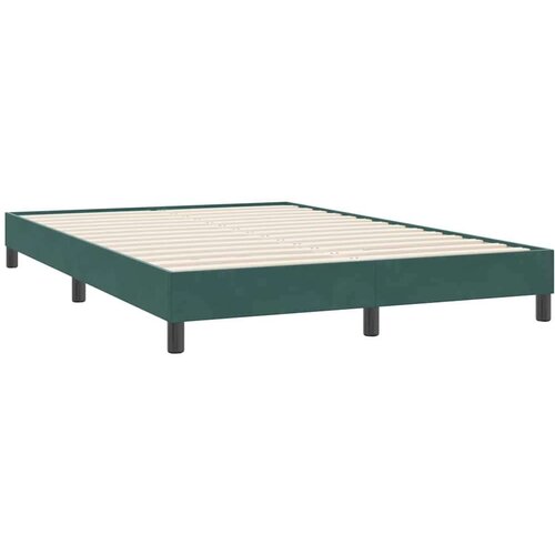 Box Spring krevet s madracem tamno zeleni 160x220 cm bar&amp;scaron;un Slike