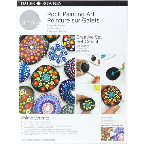 DALER ROWNEY Simply Art kreativni set Rock Painting 10 x 18 ml