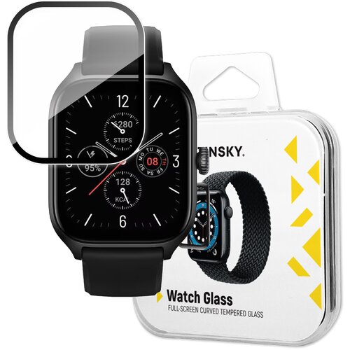 Wozinsky 9H kaljeno steklo za celoten zaslon Xiaomi Amazfit GTS 4 s črnim okvirjem Full Glue, (21533969) Cene