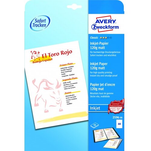 Avery Zweckform Foto papir Ink-Jet Classic Mat A4 - 120 g Slike