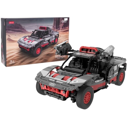  Licencirani auto na daljinsko upravljanje i sastavljanje 1:14 Audi RS Q e-tron RASTAR - 1046 elemenata - sivi Slike