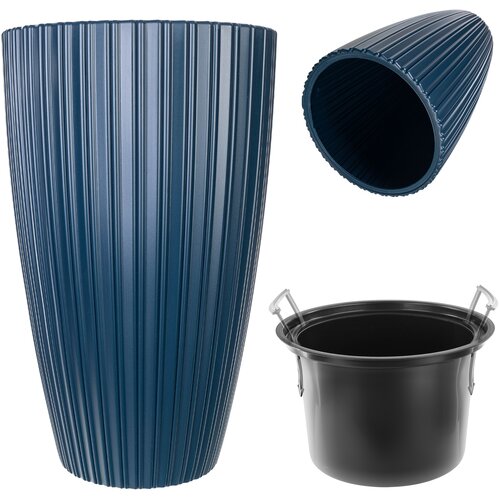 KADAX Cvetlični lonec 30 cm pokrov z vložkom plastični cvetlični lonec granatno jabolko, (5000353197) Cene