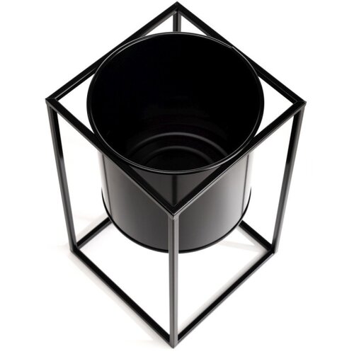 Stalak za cveće RING 40x23 cm, crne boje Slike