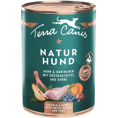  Ekonomično pakiranje Terra Canis Naturhund 12 x 400 g - Piletina i kunić s batatom i kru&amp;scaron;kom Slike