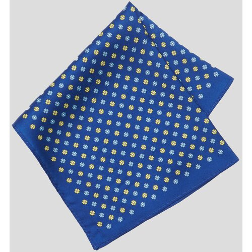 ALTINYILDIZ CLASSICS Men's Navy Blue-Yellow Patterned Handkerchief Cene