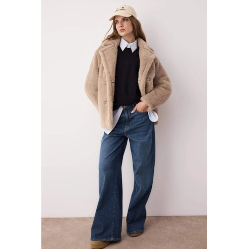 TRENDYOLMILLA ženska jakna Twoaw26Kb00021, Taupe-Beige Cene