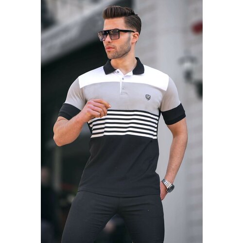 Madmext Polo T-shirt - Black - Regular fit Cene