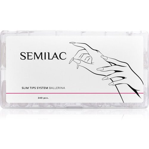 Semilac Accessories Slim Tips nalepke za nohte s podaljšanim učinkom 240 kos Cene