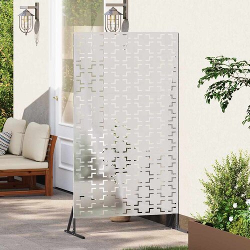  Zaslon za privatnost 100 x 50 x 180 cm Nehrđajući čelik Srebrna Slike